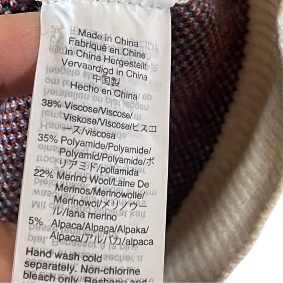 MADEWELL Cherry Jacquard Pullover Sweater in Heather Cement Size XS - SUPER CUTE - Picture 6 of 6